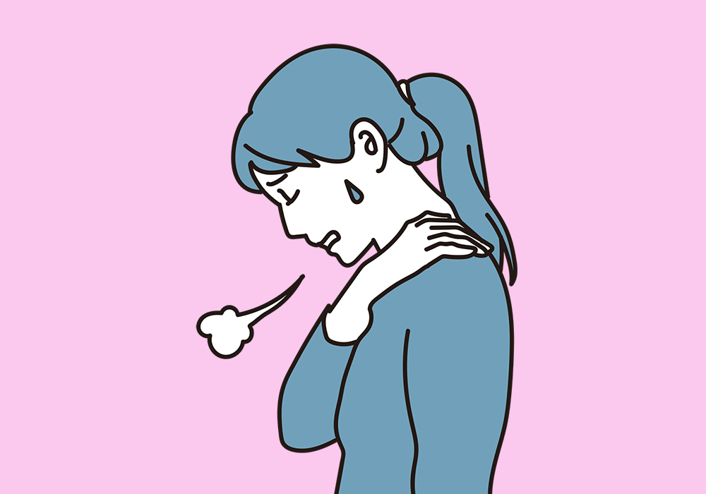 肩こりに悩む女性