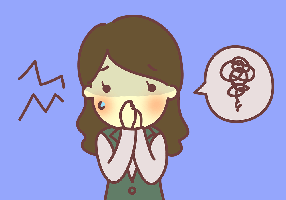 口臭が気になる女性